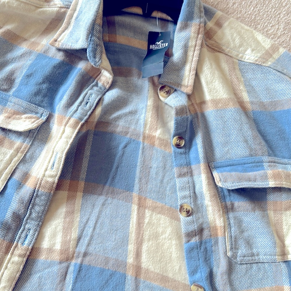 Hollister boyfriend fit shacket